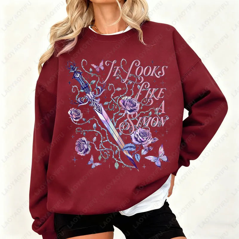 It Looks Like A Simon Pullovers Quicksilver By Callie Hart- Carrion's Ook Lover Gift Fantasy Shirt Romance Reader Woman Hoodies
