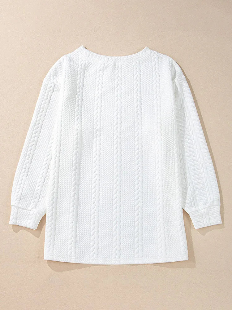 GIBSIE Plus Size Solid Color O-Neck Long Sleeve Pullovers Women 2025 Autumn New Casual Drop Shoulder Loose Sweatshirts Top