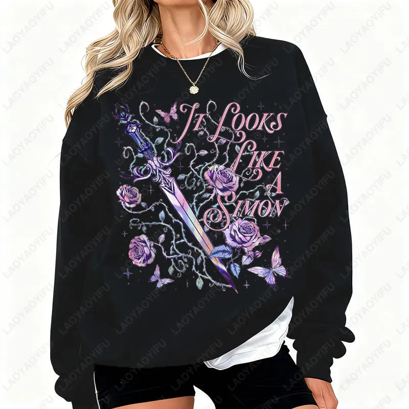 It Looks Like A Simon Pullovers Quicksilver By Callie Hart- Carrion's Ook Lover Gift Fantasy Shirt Romance Reader Woman Hoodies