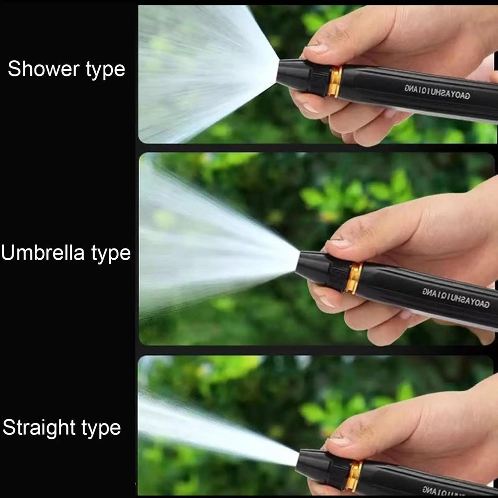 Garden Hose Spray Nozzle Metal Garden Hose Water Nozzle Sprayer Handheld Replacement Parts With 3 Patterns Cleaning Tools