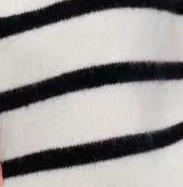 Women's Black and White Striped High Neck Sweater – Oversized Loose Fit Thick Knit Pullover, Long Sleeve Drop Shoulder Top for F