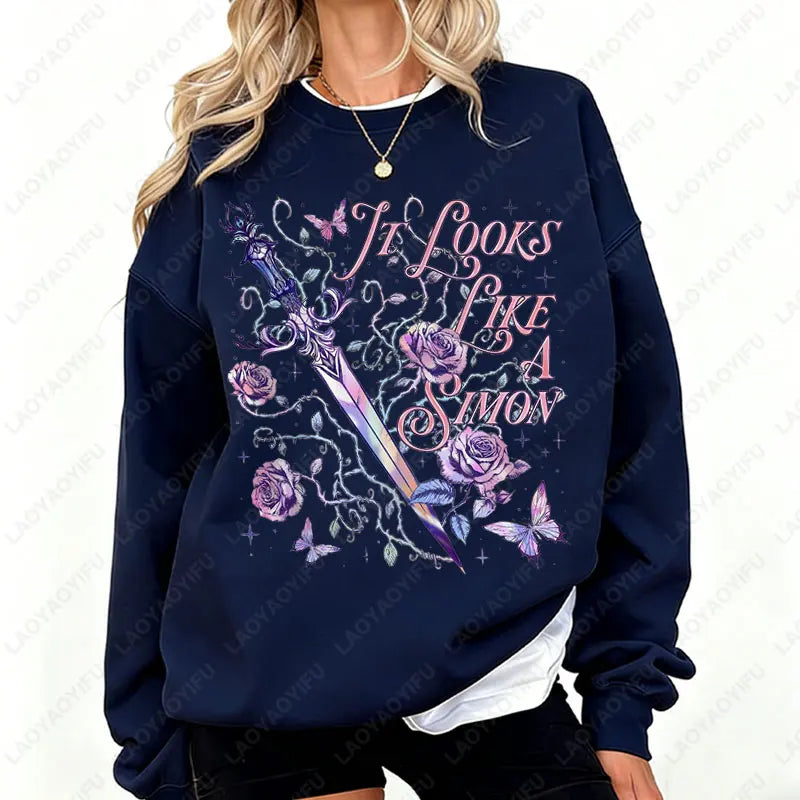 It Looks Like A Simon Pullovers Quicksilver By Callie Hart- Carrion's Ook Lover Gift Fantasy Shirt Romance Reader Woman Hoodies