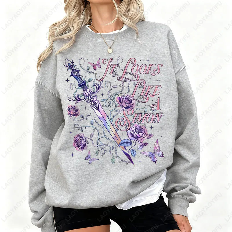 It Looks Like A Simon Pullovers Quicksilver By Callie Hart- Carrion's Ook Lover Gift Fantasy Shirt Romance Reader Woman Hoodies